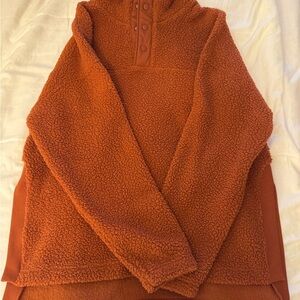 Old Navy Women's Orange Fleece Pullover